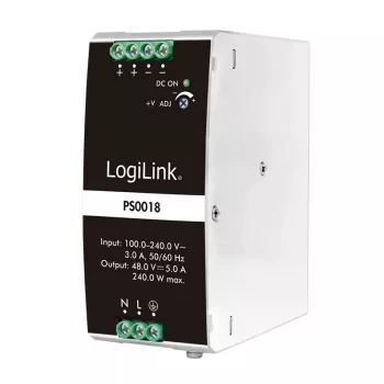 LogiLink Professional DIN Rail Power Supply 240 W 48 V PS0018