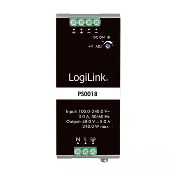 LogiLink Professional DIN Rail Power Supply 240 W 48 V PS0018
