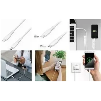 LogiLink USB 2.0 Cable, USB-C to Micro USB-B, 3 m, White