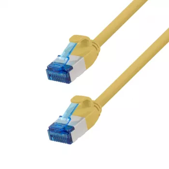 LogiLink SlimLine Cat.6A S/FTP LSZH Patch Cable, Yellow, 5m