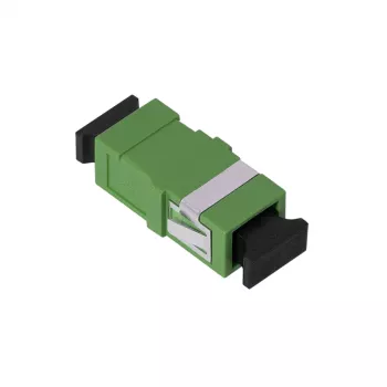 LogiLink SC Simplex Fiber Optic Adapter, Green, No Flange, 12-Pack