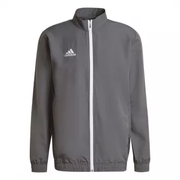 adidas Entrada 22 Presentation Jacket Men's Grey Full Zip Recycled Polyester Football Training