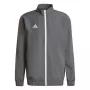 adidas Entrada 22 Presentation Jacket Men's Grey Full Zip Recycled Polyester Football Training