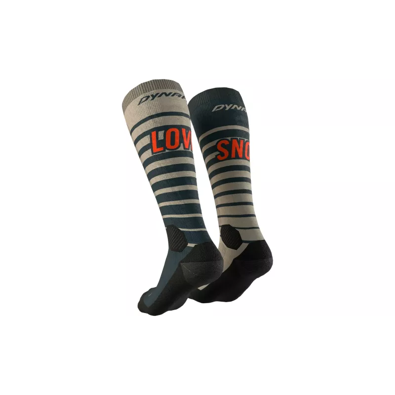 Dynafit FT Graphic Rock Ski Touring Socks Khaki L (43-46)