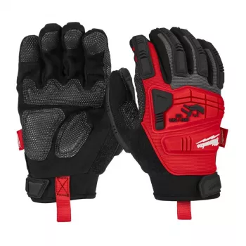 Milwaukee M/8 Reinforced Work Gloves - Cut Level C, Nitrile Coated, Black/Red