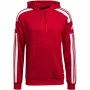 adidas Squadra 21 Hoodie Team Power Red/White Men's Size S