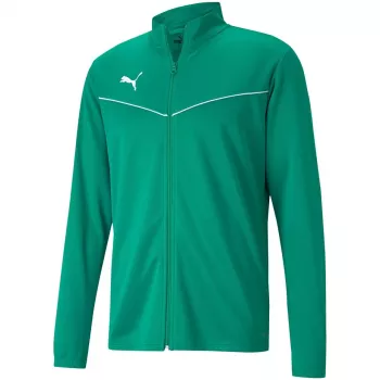 PUMA teamRISE Training Poly Jacket Green Men's Full-Zip Football Jacket