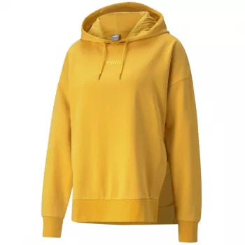 PUMA Women's HER Hoodie TR Pale Lemon Relaxed Fit