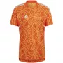 ADIDAS Men's Condivo 22 Goalkeeper Jersey Short Sleeve Solar Orange HB1621