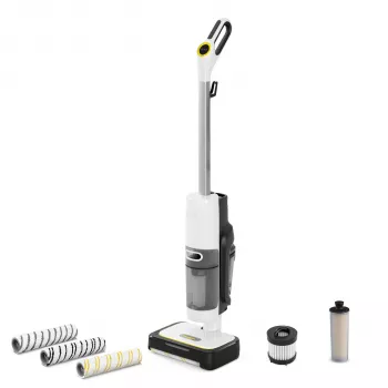 Kärcher SCV 4 Deluxe Select Steam Cleaner with 2-Stage Steam Regulation, 1.3 L Tank, 2000 W, EasyFix Floor Nozzle, Continuous Refill