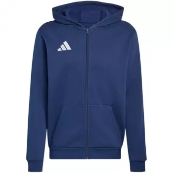 adidas Entrada 26 Full Zip Hoody Kids Navy Blue 140 cm