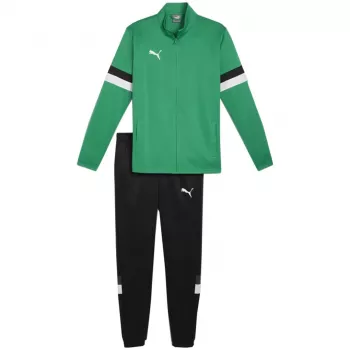 PUMA Men's Team Rise Tracksuit Pepper Green and Puma Black Size S