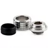 Thermal Grizzly DeltaMate Compression Fitting, Brass - Gloss Nickel, HT14, 6-Pack