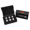 Thermal Grizzly DeltaMate Compression Fitting, Brass - Gloss Nickel, HT14, 6-Pack
