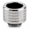 Thermal Grizzly DeltaMate Compression Fitting, Brass - Gloss Nickel, HT14, 6-Pack