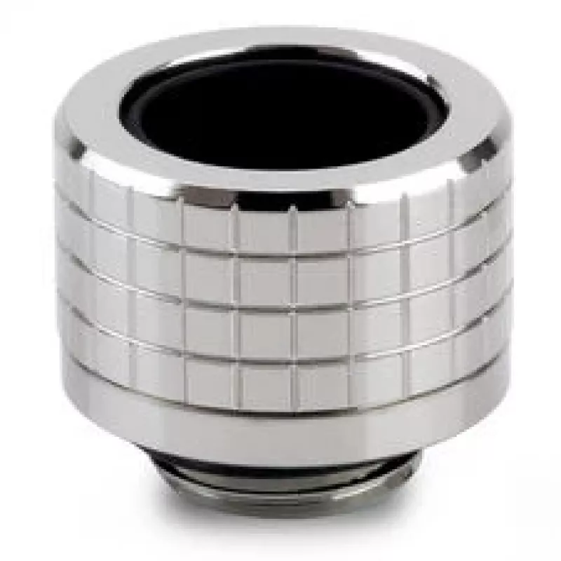 Thermal Grizzly DeltaMate Compression Fitting, Brass - Gloss Nickel, HT14, 6-Pack