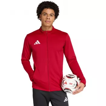 adidas Entrada 26 Track Jacket Men's Red Full Zip AEROREADY Recycled Polyester Size S