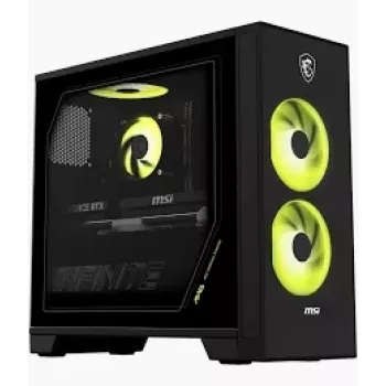 MSI Infinite S AI 2NVM5-006AT Desktop PC, Intel Core Ultra 5 225F, 16GB DDR5, 1TB SSD, GeForce RTX 5060 Ti, Windows 11 Home, Black