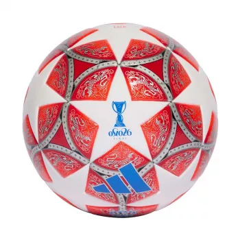adidas Women's UCL 25/26 Final League Football Size 4 White/Red JW1326