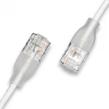 WANTEC eGlow UTP CAT6a Patch Cable, 0.5m, White