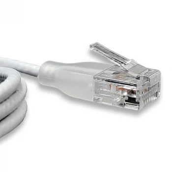 WANTEC eGlow UTP CAT6a Patch Cable, 0.5m, White