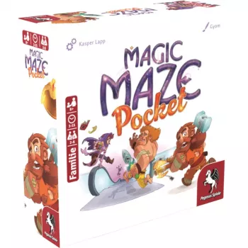 PEGASUS Magic Maze Pocket Cooperative Real-Time Maze Game, 1-4 Players, Ages 8+, 15 Minutes, Travel Edition
