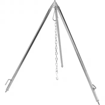 Petromax d1 Tripod with Adjustable Chain and S-Hook for Open Fire Cooking
