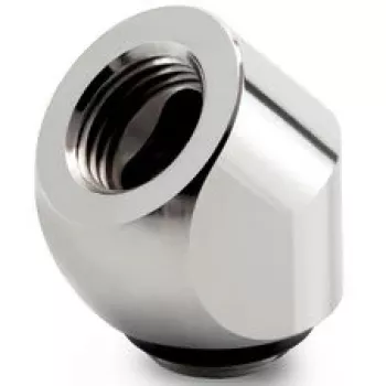 Thermal Grizzly DeltaMate Rotary 45° G1/4 Adapter - Gloss Nickel