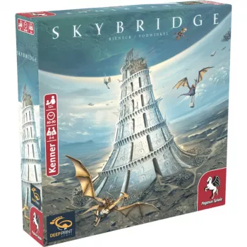 PEGASUS Deep Print Games: Skybridge - Strategy Board Game for 2-4 Players, Ages 10+, 60-90 Minutes, City Building & Network Mechanics, Multilingual (EN/DE)