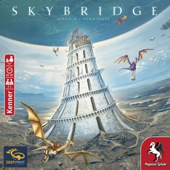 PEGASUS Deep Print Games: Skybridge - Strategy Board Game for 2-4 Players, Ages 10+, 60-90 Minutes, City Building & Network Mechanics, Multilingual (EN/DE)