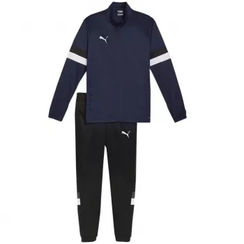 PUMA Men's Team Rise Tracksuit Navy Blue Black Size S