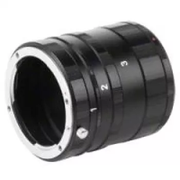 Walimex Macro Intermediate Ring Set for Nikon F-Mount – 12mm, 20mm, 36mm Extension Tubes with Electronic Contacts