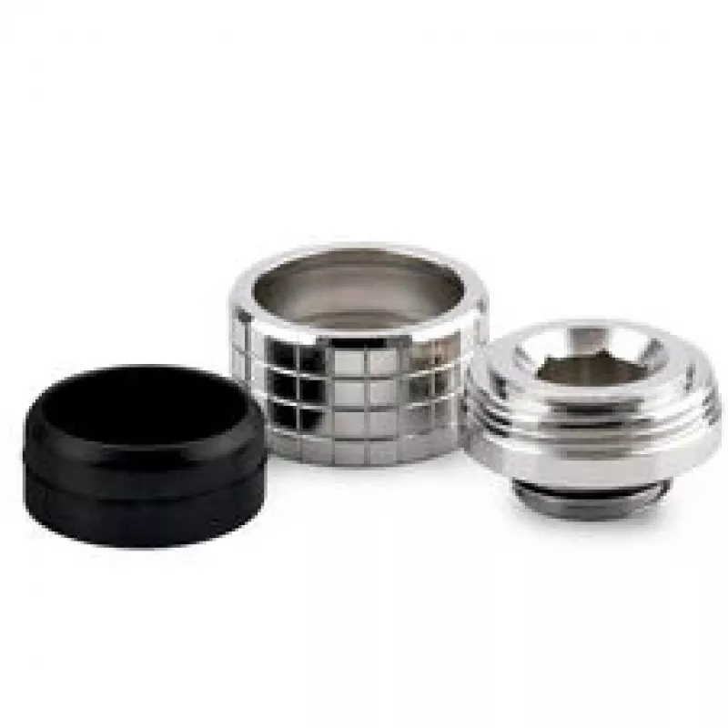 Thermal Grizzly DeltaMate Compression Fitting, Brass - Gloss Nickel, HT16, 6-Pack