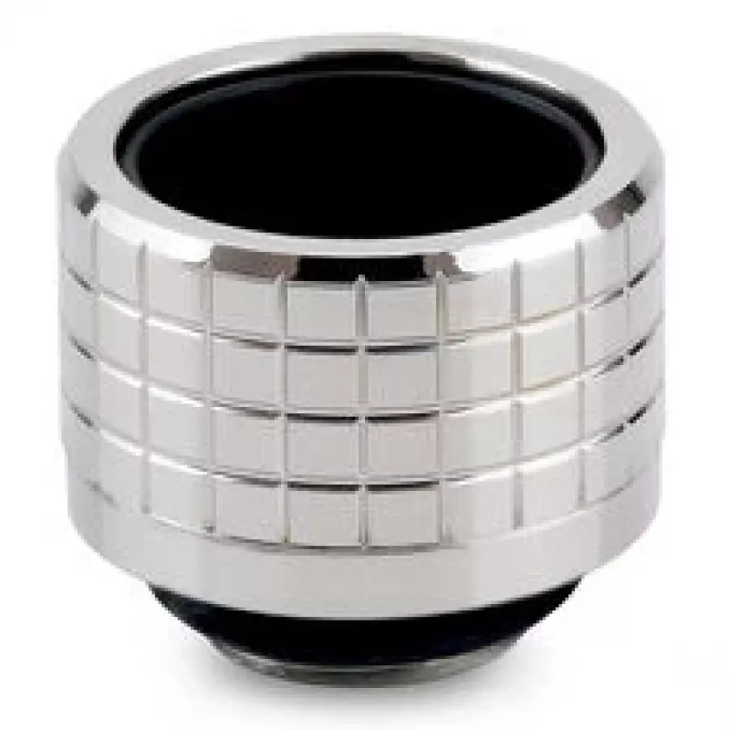 Thermal Grizzly DeltaMate Compression Fitting, Brass - Gloss Nickel, HT16, 6-Pack