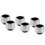 Thermal Grizzly DeltaMate Compression Fitting, Brass - Gloss Nickel, HT16, 6-Pack