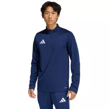 adidas Entrada 26 Men's Training Top Navy Blue Quarter-Zip Long Sleeve L