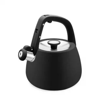 MEO Maestro Stovetop Kettle 2.5L Matte Black Stainless Steel with Whistle MR-1318-BLACK