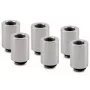 Thermal Grizzly DeltaMate Extender Fitting MF28 - Gloss Nickel, 6-Pack