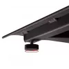 B-TECH AV SYSTEM X - Universal Dual Stack Flat Screen Floor Stand (VESA 600 x 400) - 2.4m, Black