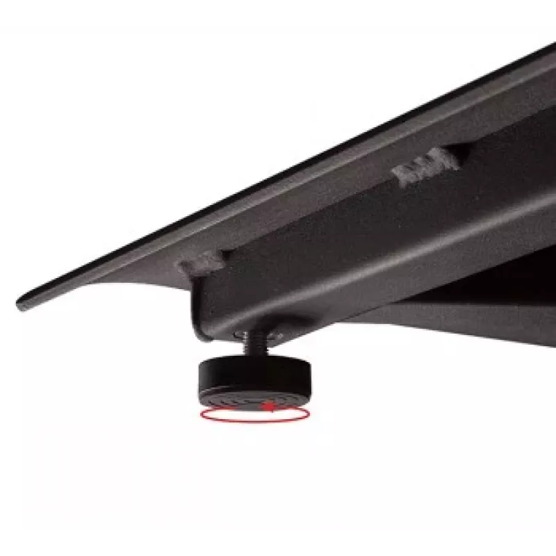 B-TECH AV SYSTEM X - Universal Dual Stack Flat Screen Floor Stand (VESA 600 x 400) - 2.4m, Black
