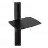 B-TECH AV SYSTEM X - Universal Dual Stack Flat Screen Floor Stand (VESA 600 x 400) - 2.4m, Black