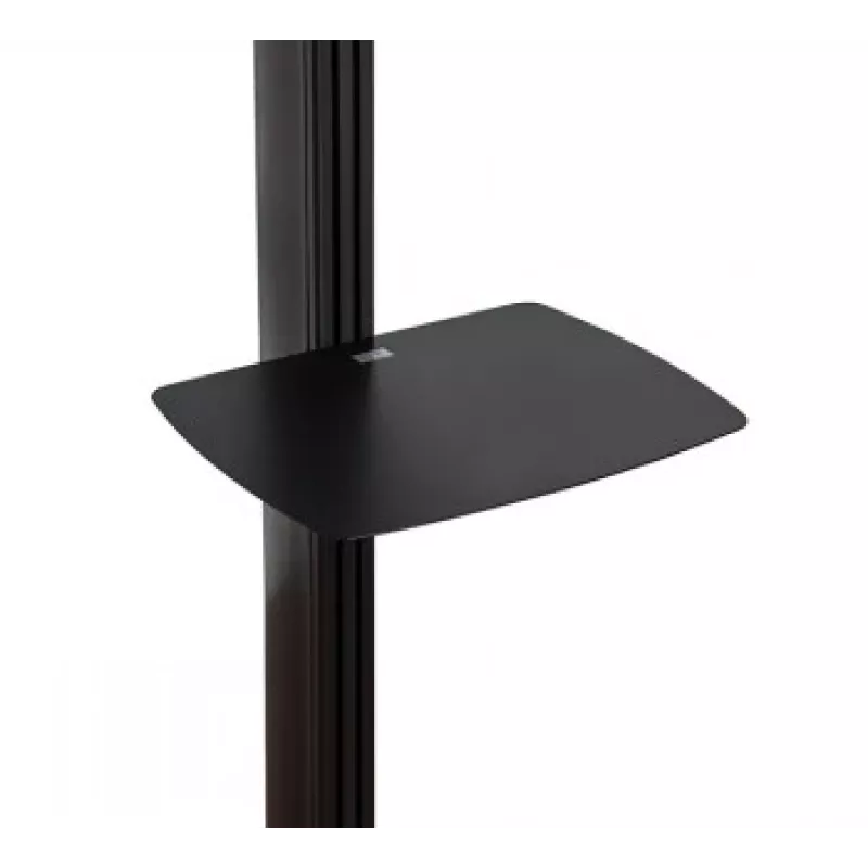 B-TECH AV SYSTEM X - Universal Dual Stack Flat Screen Floor Stand (VESA 600 x 400) - 2.4m, Black