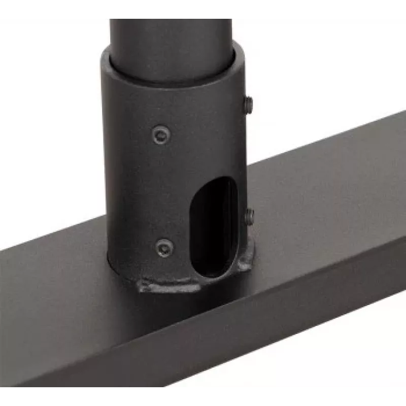 B-TECH AV System X Universal Low Level Flat Screen Trolley (VESA 600 x 400) - 0.75m Ø50mm Poles, 32 inch-70 inch, 50kg, Black
