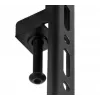 B-TECH AV System X Universal Low Level Flat Screen Trolley (VESA 600 x 400) - 0.75m Ø50mm Poles, 32 inch-70 inch, 50kg, Black
