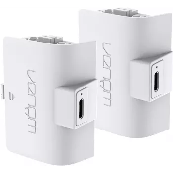 Venom High Capacity Rechargeable Battery Pack for PS5 DualSense Controller - White
