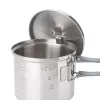 ESBIT PT625ST Camping Cookware Pot 0.625 L Stainless Steel