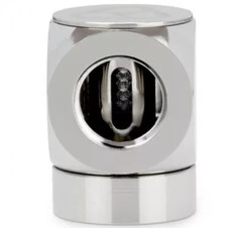 Thermal Grizzly DeltaMate Rotary 90° Female-to-Female G1/4 Adapter Fitting, Gloss Nickel