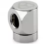 Thermal Grizzly DeltaMate Rotary 90° Female-to-Female G1/4 Adapter Fitting, Gloss Nickel