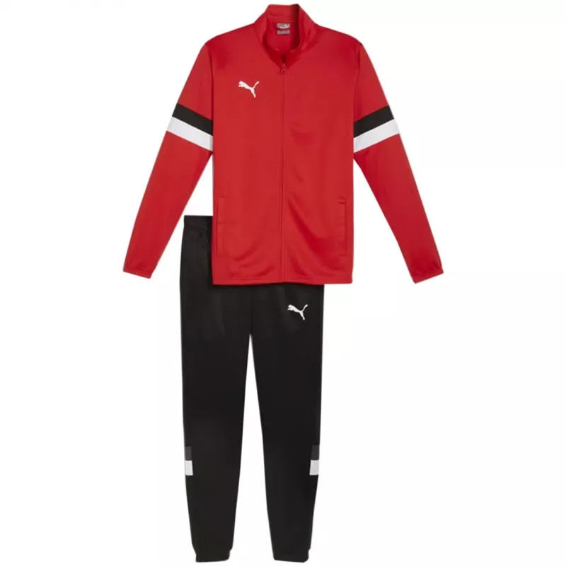 PUMA Men's Team Rise Tracksuit Red and Black Size L