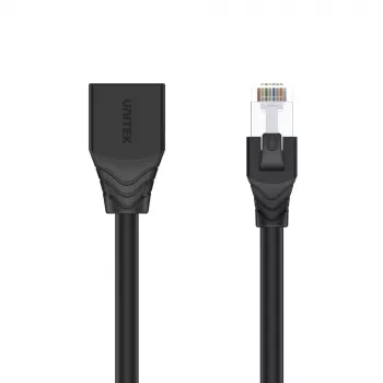 UNITEK Cat.6 STP RJ45 Extension Cable Male to Female, 2m, Black